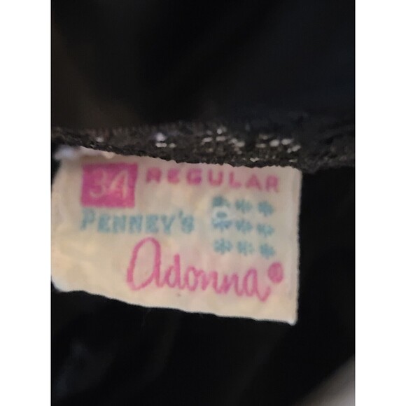 Vintage Adonna Black Nylon Nightgown 34 Regular - Picture 7 of 7